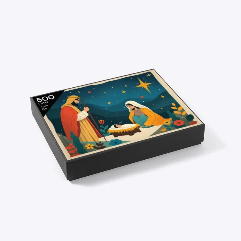 Starlit Nativity Scene Puzzle